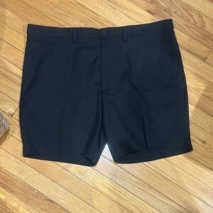 Haggar Men's Black Flat Front Shorts